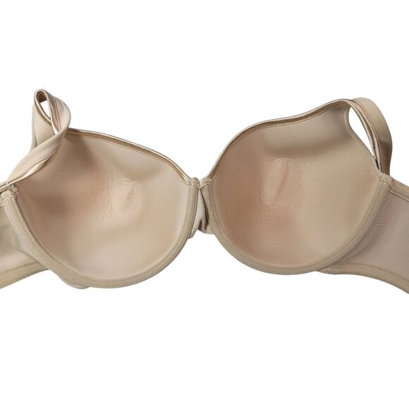Vanity Fair Body Caress Bra Tan 38DD Full Coverage Lightly Lined Underwire 75335 - Picture 6 of 9